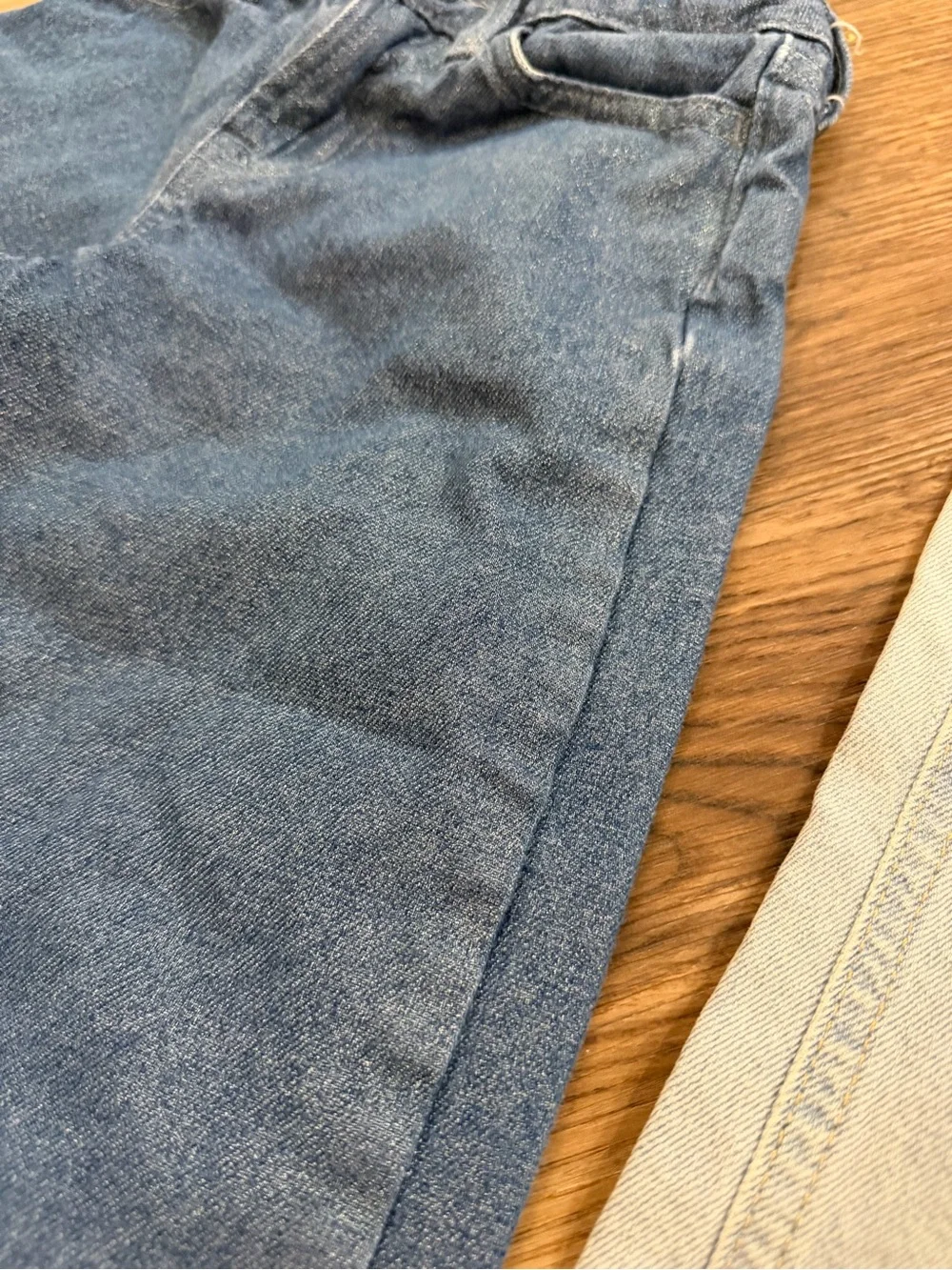 (2) Gap Kids girls Wide Leg Denim Jeans - Size 6 EUC sparkle denim light wash